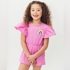 Pink Terry Romper Lola + The boys